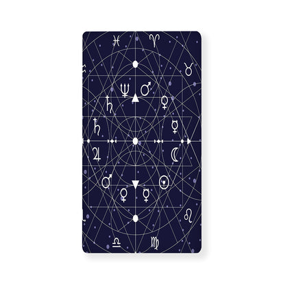 Geometric Moon Phase Print Baby Crib Sheet