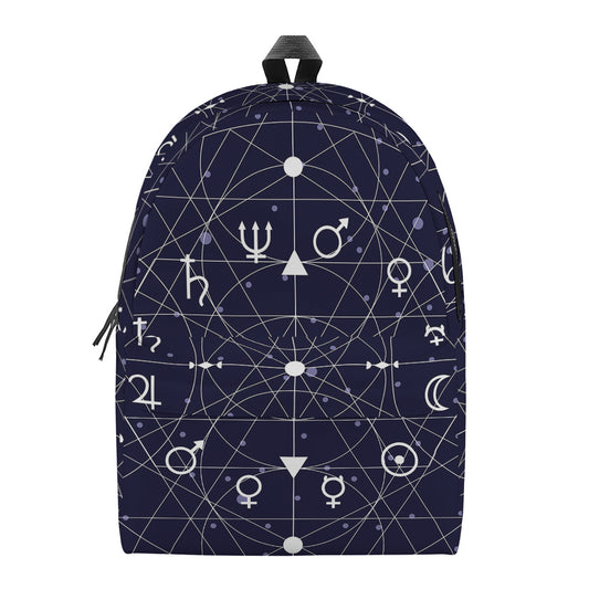 Geometric Moon Phase Print Backpack