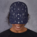 Geometric Moon Phase Print Baseball Cap