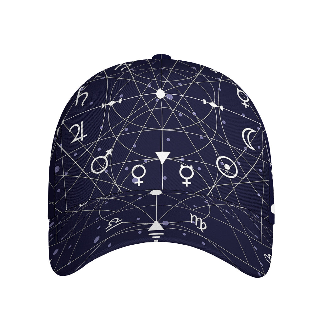 Geometric Moon Phase Print Baseball Cap