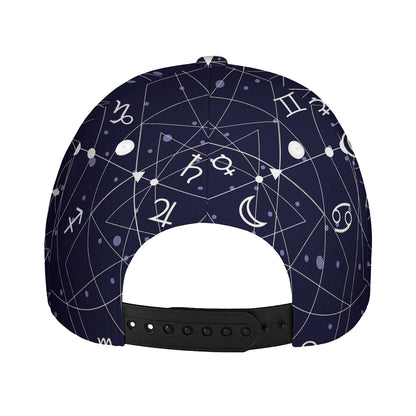 Geometric Moon Phase Print Baseball Cap
