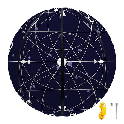 Geometric Moon Phase Print Basketball