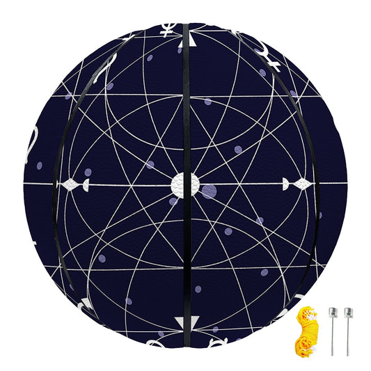 Geometric Moon Phase Print Basketball