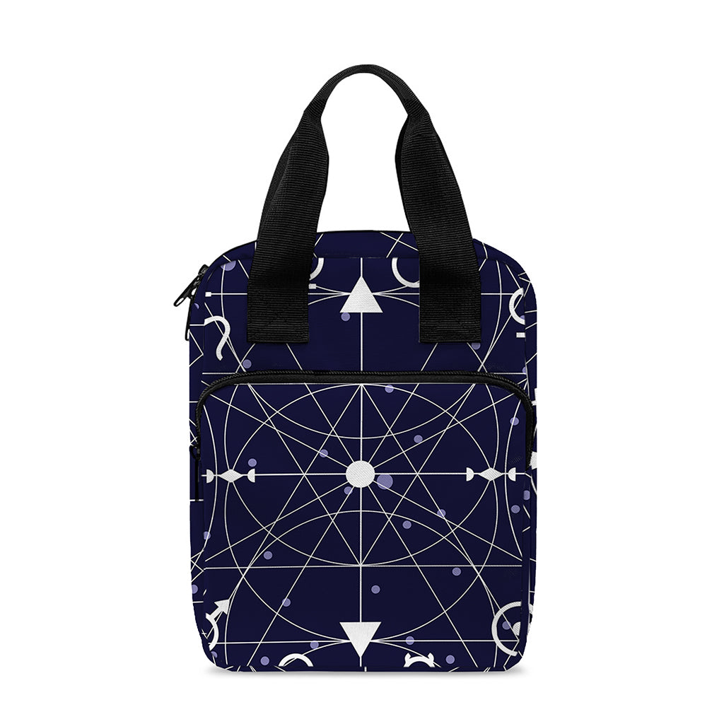 Geometric Moon Phase Print Bible Tote Bag