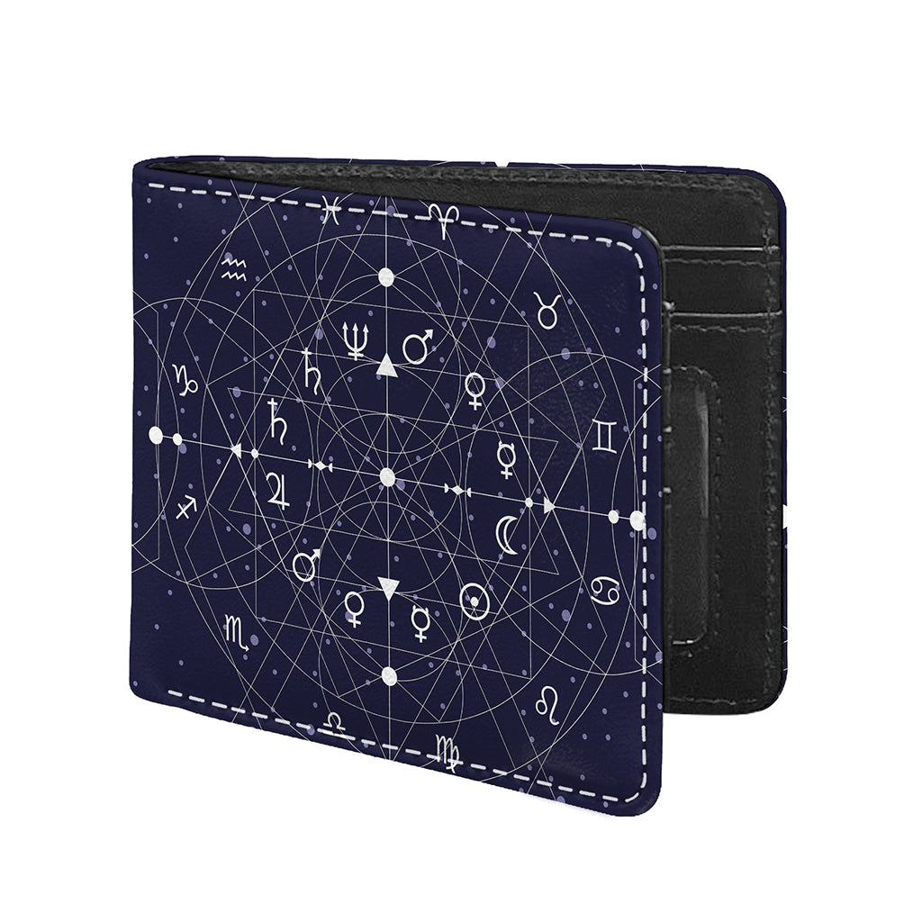 Geometric Moon Phase Print Bifold Wallet