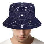 Geometric Moon Phase Print Bucket Hat