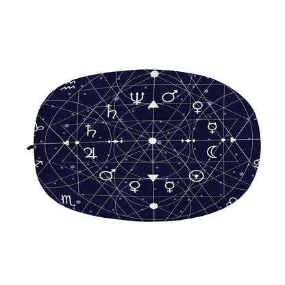 Geometric Moon Phase Print Car Side Mirror Covers