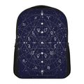 Geometric Moon Phase Print Casual Backpack