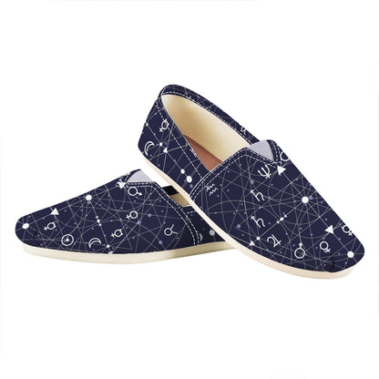 Geometric Moon Phase Print Casual Shoes
