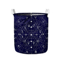 Geometric Moon Phase Print Collapsible Laundry Basket