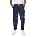 Geometric Moon Phase Print Cotton Sweatpants