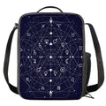 Geometric Moon Phase Print Crossbody Lunch Bag