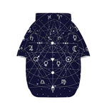 Geometric Moon Phase Print Dog Zip Up Hoodie