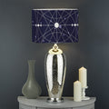 Geometric Moon Phase Print Drum Lamp Shade