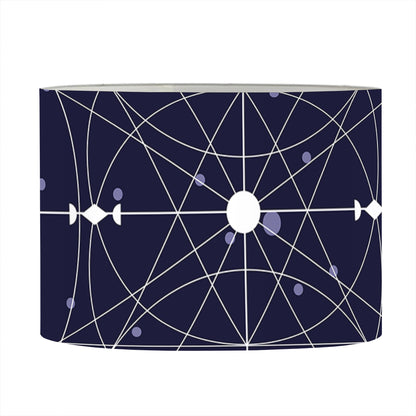 Geometric Moon Phase Print Drum Lamp Shade