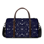 Geometric Moon Phase Print Duffle Bag