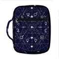 Geometric Moon Phase Print Front Pocket Bible Bag