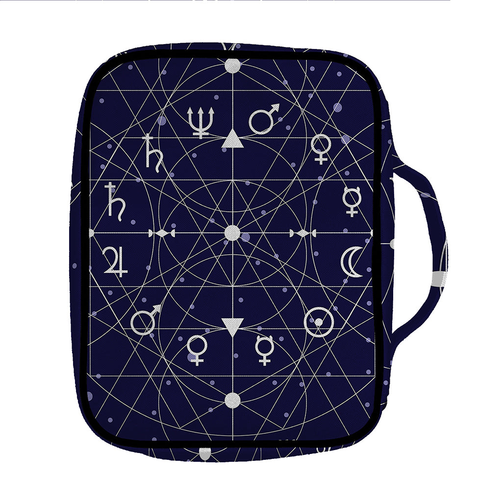Geometric Moon Phase Print Front Pocket Bible Bag
