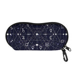 Geometric Moon Phase Print Glasses Case