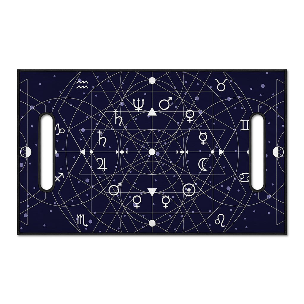 Geometric Moon Phase Print Golf Cart Seat Cover