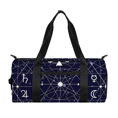 Geometric Moon Phase Print Gym Bag