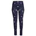 Geometric Moon Phase Print High-Waisted Pocket Leggings