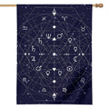Geometric Moon Phase Print House Flag
