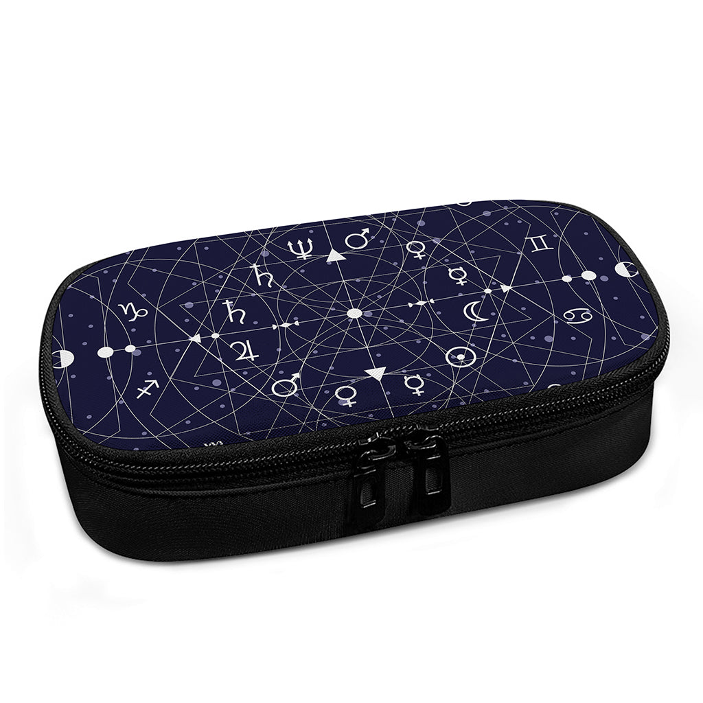 Geometric Moon Phase Print Insulin Cooler Travel Case