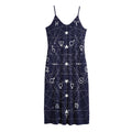 Geometric Moon Phase Print Jersey Midi Cami Dress