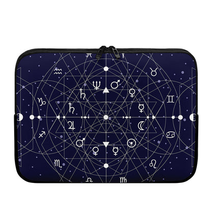 Geometric Moon Phase Print Laptop Sleeve