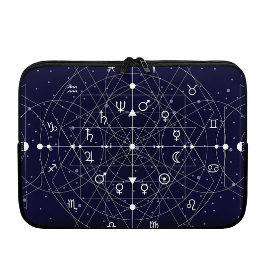 Geometric Moon Phase Print Laptop Sleeve