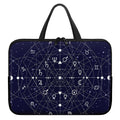 Geometric Moon Phase Print Laptop Sleeve With Handle