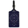 Geometric Moon Phase Print Luggage Tag