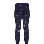 Geometric Moon Phase Print Men's leggings