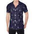 Geometric Moon Phase Print Men's Shirt