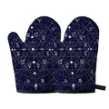 Geometric Moon Phase Print Oven Mitts