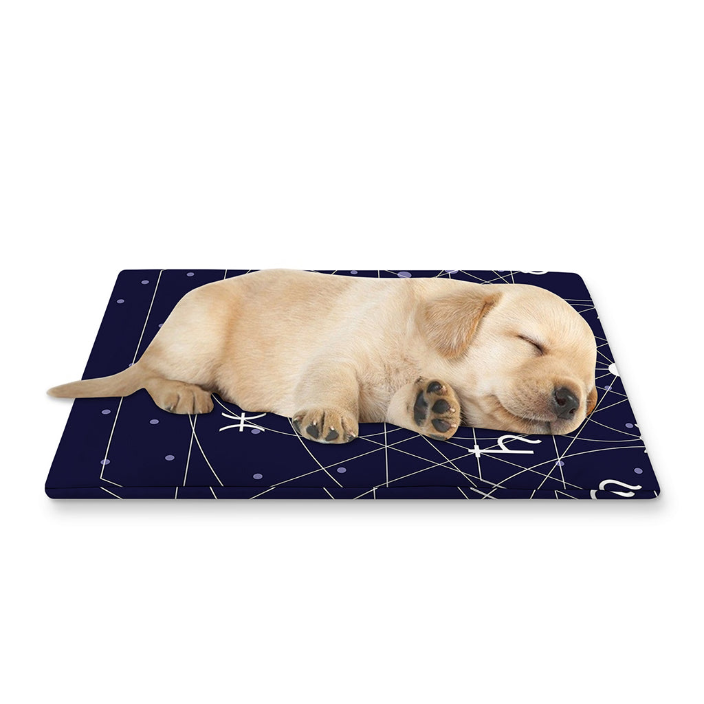 Geometric Moon Phase Print Pet Cooling Mat Cover