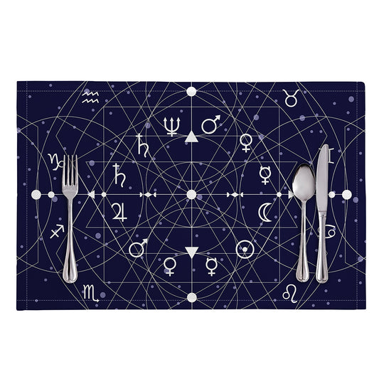 Geometric Moon Phase Print Placemat