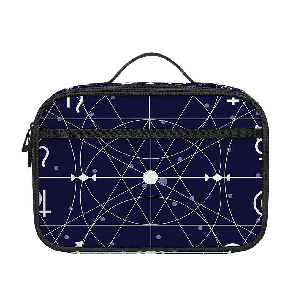 Geometric Moon Phase Print Portable Lunch Bag