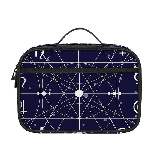Geometric Moon Phase Print Portable Lunch Bag