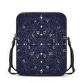 Geometric Moon Phase Print Rectangular Crossbody Bag