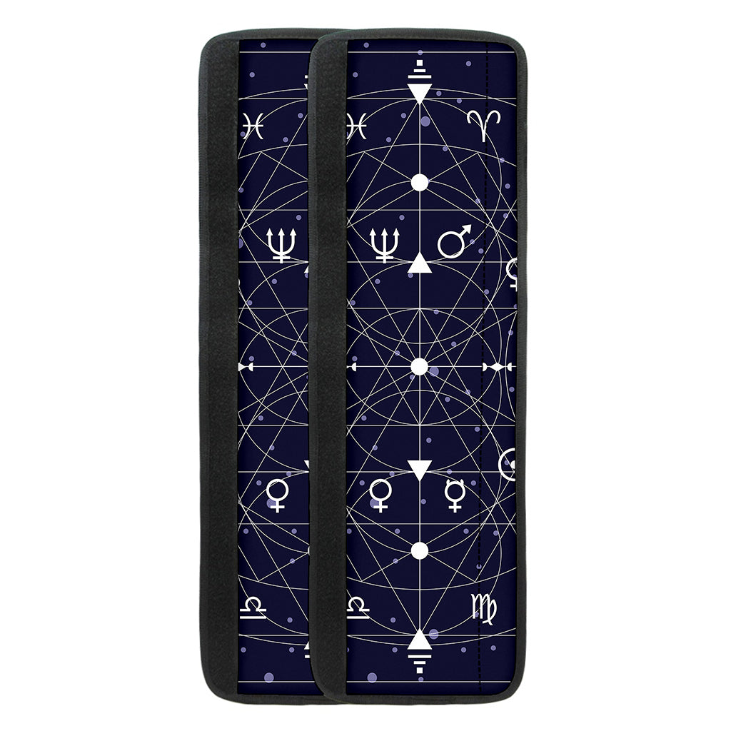Geometric Moon Phase Print Refrigerator Handle Covers