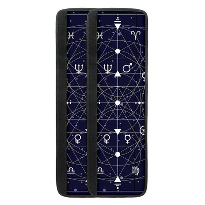 Geometric Moon Phase Print Refrigerator Handle Covers