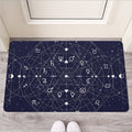 Geometric Moon Phase Print Rubber Doormat