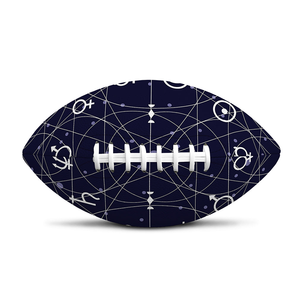 Geometric Moon Phase Print Rugby Ball
