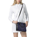 Geometric Moon Phase Print Shoulder Handbag