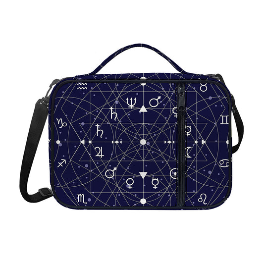 Geometric Moon Phase Print Shoulder Strap Bible Bag