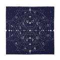 Geometric Moon Phase Print Silk Bandana