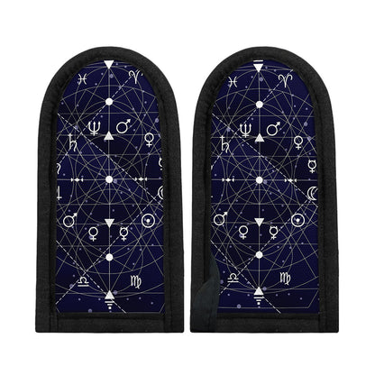 Geometric Moon Phase Print Skillet Handle Cover