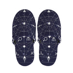 Geometric Moon Phase Print Slippers